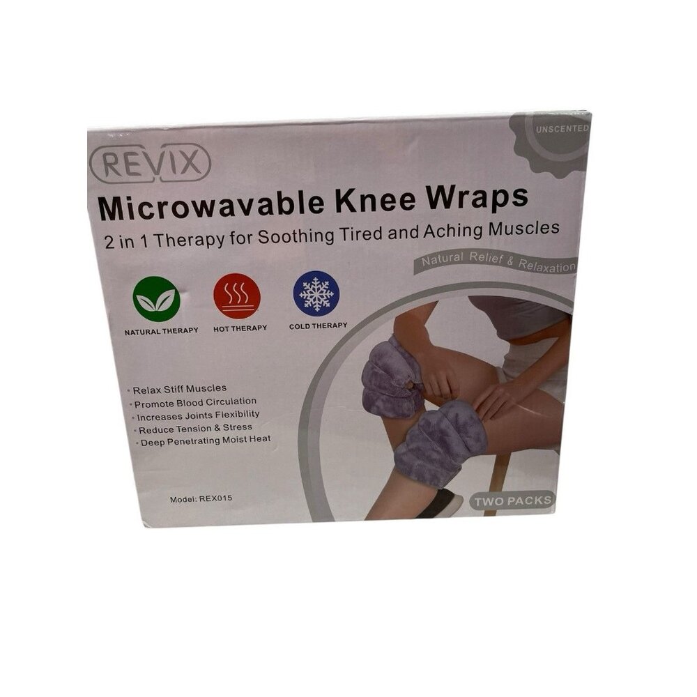 REVIX Microwave Heating Pad Wraps for Knee Pain Relief & Arthritis NEW
